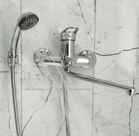 Смеситель д/ванны шар. с изливом L-30см. перекл.душа  G164710 d40 Грация GOTA ROCIO® 1/10 