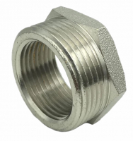 Футорка 1*3/4 ш/г ЛАТ никель ShS Футорка 1*3/4 ш/г ЛАТ никель ShS