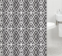 Штора д/ванной комнаты с кольцами GOTA ROCIO® Geometric 180*180 1/25