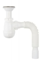 Сифон 1 1/4*40 с гофрой 40*40/50 Aquant S2015 1/35 (аналог C2015)