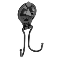 Крючок двойной на присоске Air-lock UI-1002 черный Sakura