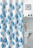 Шторка д/ванной 180*200см Zalel "Drops" ZL-10