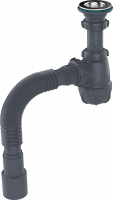 Сифон 1 1/4*40 с мет.реш. с г.т. 40х40/50 ГРАНИТ Aquant S1095 1/35