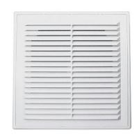 Решетка вентиляционная вытяжная 130*130 АБС-пластик белая 1313ПВ 1/200