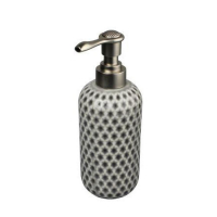 Дозатор д/жидкого мыла керамика серый Magic B4456-1