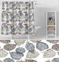 Шторка д/ванной 180*180см PV-123 осенние листья