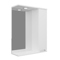 Шкаф зеркальный Бланко бел. 600 прав C белый GOTA ROCIO