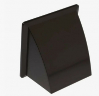 Выход вытяжной стенной пластик. 125ВСП с обратным клапаном D125 Виенто темно-серый 175К125ФВ 