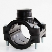 Седелка ПЭ с внут. труб. резьбой 50-3/4" 4 болта (обж) СПЕКТР