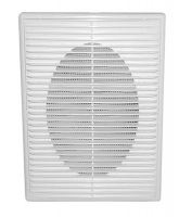 Решетка вентиляционная вытяжная с рамкой 210*210 АБС-пластик 2121ПВР белая Решетка вентиляционная вытяжная с рамкой 210*210 АБС-пластик 2121ПВР белая