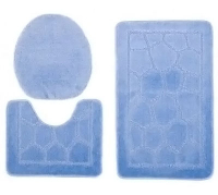 Набор ковриков д/ванной 3 предмета Zalel 55*85 L.Blue