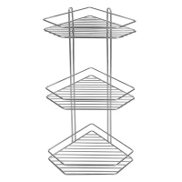 Полка металл. угловая 3-х ярусная АЕ-672 хром Sakura