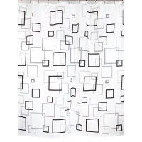 Шторка д/ванной 180*200см Zalel "Ornamental square" 01470 1/35