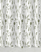 Штора д/ванной комнаты с кольцами GOTA ROCIO® Flower and Plant 180*180 1/25
