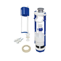 Арматура д/бачка кноп. хром ниж/подв, универсальный клапан РБМ АС-17,1М Тула(к унит.Смоленск) 1/20