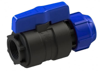 Кран шаров. для ПНД труб компрес. внутр.рез. 25*3/4 ITAL/SPEKTR