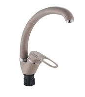 Смеситель д/кухни шар. с высоким изливом, креп.гайка Гранит 5970258 d40 кремовый АНТЕЙ 1/10