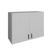 Шкаф навесной кухонный ЛДСП 800 белый мрамор