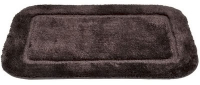 Коврик д/ванной 50*80см Zalel Lux Border ПЛЮШ Dark brown