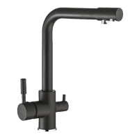 Смеситель д/кухни шар. с доп.выходом д/питьев. воды G352-211 Источник цвет черный GOTA ROCIO® 1/10 латунь