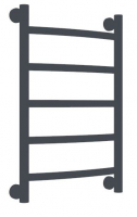 Полотенцесушитель Мадрид 400*600/5 1" GR серый графит матовый нижн. подкл (креп. в комплекте)