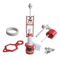 Арматура д/бачка шток хром бок/подв, универсальный клапан РБМ АС-5,1М Тула 1/25