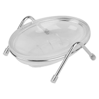 Мыльница настольная пластик Sakura AЕ-541 хром 