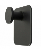 Крючок одинарный метал/черный на липучке B6445P-1 Крючок одинарный метал/черный на липучке B6445P-1