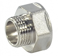 Переходник 1/2*3/4 ш/г с ребордой никель ShS 1/10