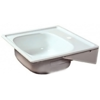 Мойка эмалированная на кронштейнах 500*500 Гомель белая