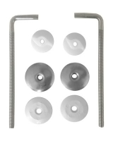 Крепеж д/сиденья унитаза Атлантик белый Крепеж д/сиденья унитаза Атлантик белый