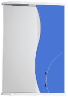 Шкаф зеркальный Динамика 500 прав белый + черный GOTA ROCIO