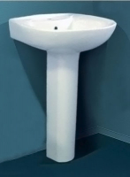 Умывальник-тюльпан Оптима 56см с/отв. (Умывальник Оптима+пьед. Салют) (г.Лобня)