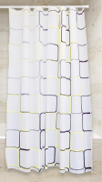 Шторка д/ванной 180*180см PV-103 абстракция квадраты "Сантис"