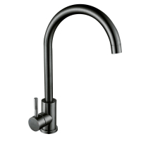 Смеситель д/кухни шар. с высоким изливом Парма нерж.сталь графит 697028 АНТЕЙ 1/10