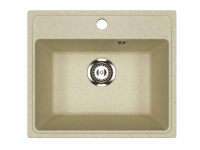 Мойка Модель GR 490-002 (слоновая кость) матовая SOFT-TOUCH 490*420*170 с сифоном GOTA ROCIO