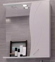 Шкаф зеркальный Токай 600 прав (1 дверь) белый GOTA ROCIO