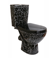 Унитаз-компакт Соло черный кракелюр гор. вып., ниж. подв., 2 реж. арматура, антивсплеск, сиденье полипропилен (г.Киров) Унитаз-компакт Соло черный кракелюр гор. вып., ниж. подв., 2 реж. арматура, антивсплеск, сиденье полипропилен (г.Киров)
