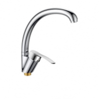 Смеситель Йоркшир д/кухни шар. с высоким изливом, креп.гайка 11231 латунь  GOLDEN FOX 1/10