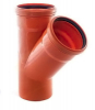 Тройник 110 угол 45 Рыжий (наруж.канал.)  РосТурПласт 1/18