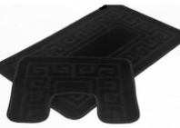 Набор ковриков д/ванной 2 предмета 55*90 (55*85)/45*55 Zalel Black