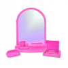 Набор д/ванной с зеркалом 6пр. "Елена МХ" 106 розовый 1/6