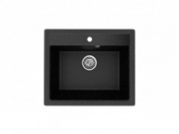 Мойка Модель GR 565-004 (черный оникс) матовая SOFT-TOUCH 565*495*175 с сифоном GOTA ROCIO Мойка Модель GR 565-004 (черный оникс) матовая SOFT-TOUCH 565*495*175 с сифоном GOTA ROCIO