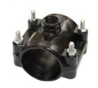 Седелка ПЭ с внут. труб. резьбой 110-1 1/4 (обж) 4 болта ТПК-АКВА