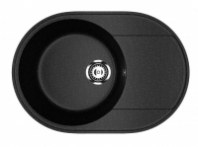 Мойка Модель GR 610-004 (черный оникс) матовая SOFT-TOUCH 610*470*175 с сифоном GOTA ROCIO