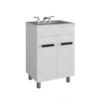 Подстолье Куба 800 (2 двери) белый под умывальник Фостер 800 GOTA ROCIO