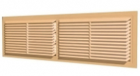 Решетка вентиляционная переточная 450*130 4513ВР дверная АБС бежевая Решетка вентиляционная переточная 450*130 4513ВР дверная АБС бежевая