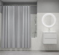 Шторка д/ванной с кольцами 200*180см, серый, P10PE18i11 Iddis Шторка д/ванной с кольцами 200*180см, серый, P10PE18i11 Iddis