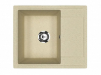 Мойка Модель GR 575-002 (слоновая кость) матовая SOFT-TOUCH 575*495*190 с сифоном GOTA ROCIO