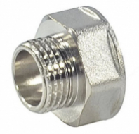 Переходник 1/2*3/4 ш/г с ребордой никель ShS 1/10